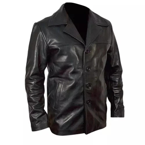 Abrigo chaqueta vintage negro clásico Training Day Denzel Washington Foto 3 de 4