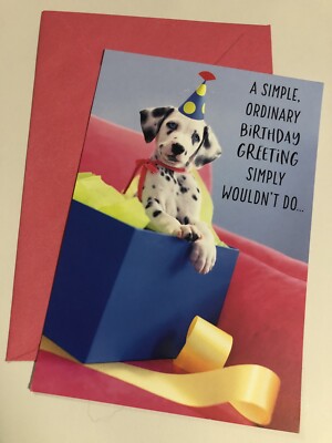 Happy Birthday Friend Sister Brother Religious Dalmation Dog Greeting Card