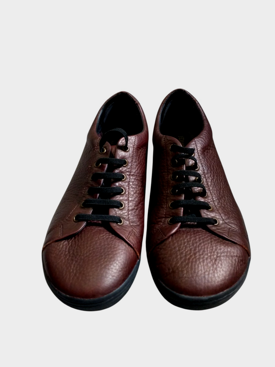 Birchbury Bramfords Barefoot Shoes Mens Size 11.5 Brown Minimalist Leather Birchbury Bramford: Barefoot Leather Sneakers with Wide Toe  main image 2