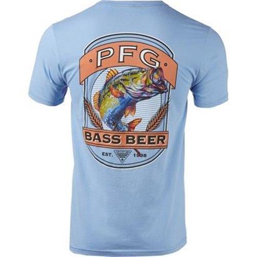 ウェア Columbia PFG fishing shirt Too Cool! New Licensed Columbia PFG Fishing Shirt BEER BASS