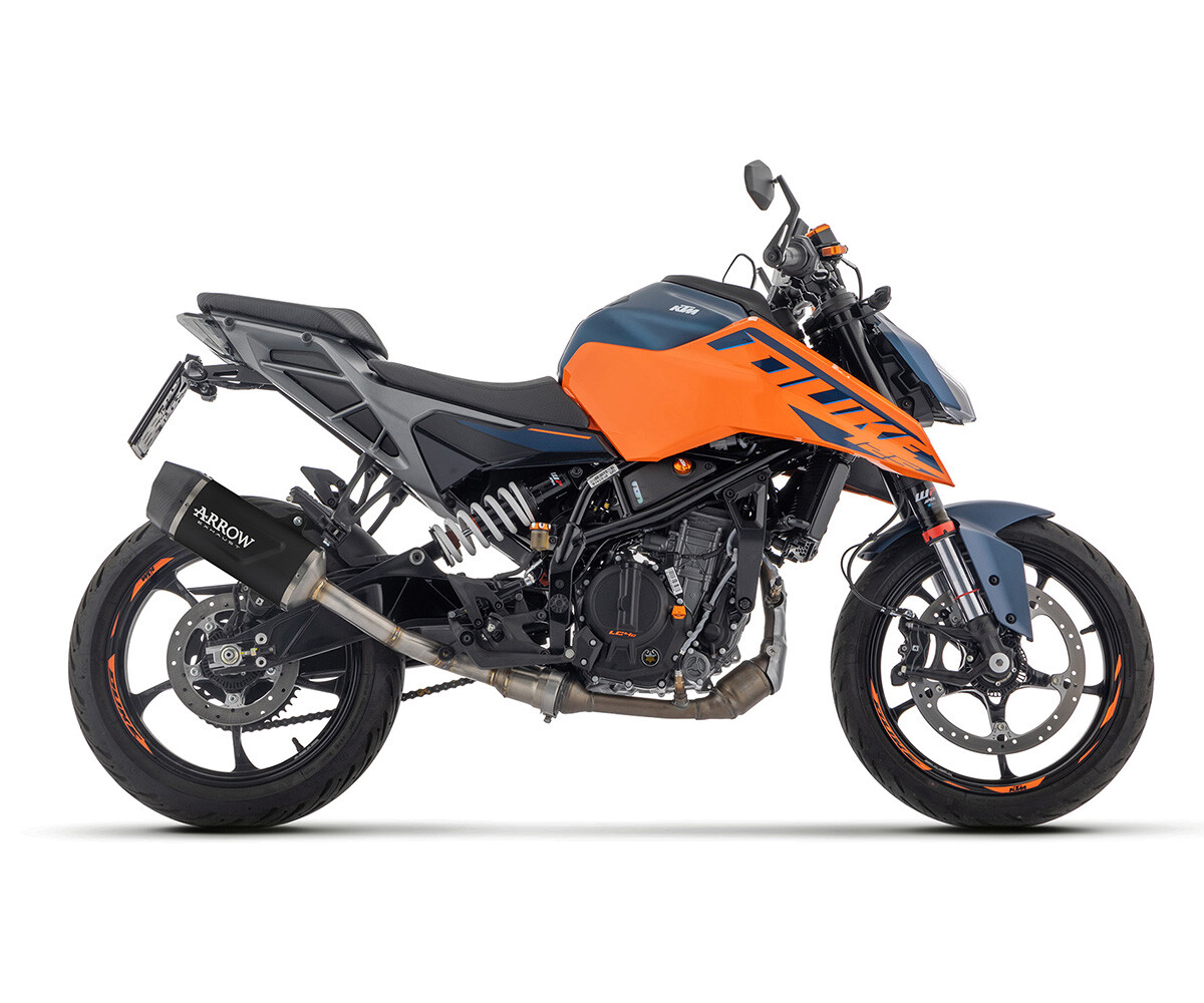 Exhaust Muffler Arrow Indy Race EVO Dark Aluminium for KTM DUKE