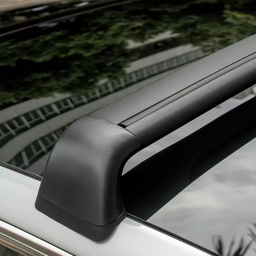4PC Black Roof Rack Cover Rail End Shell Replacement For Tesla Model Y 2021-2023 - Foto 7 di 18
