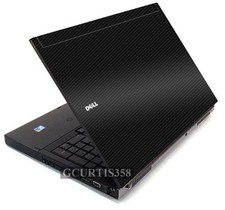 3D CARBON FIBER Vinyl Lid Skin Cover Decal fit Dell Precision M6400 M6500 Laptop