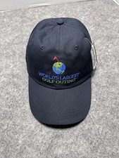 NEW World's Largest Golf Outting AHEAD Blue Hat Cap Billy Casper WWP Navy Blue