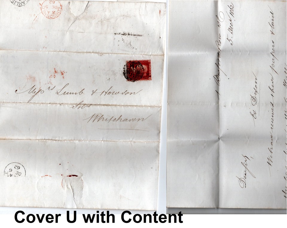 QV Covers 1840 - 1879 1d Red & GB Postal History Postmarks Locations ...