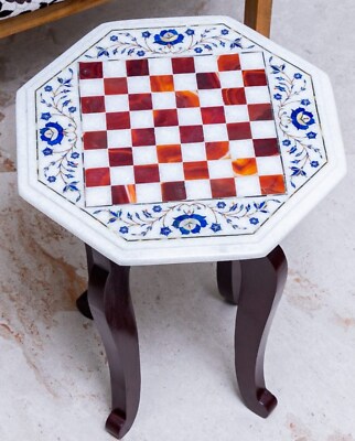 Premium Chess Board with Stone Chess Set Pieces Heart Inlay Chess Lover Queen's