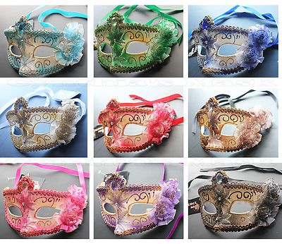 Floral Venetian Masquerade Mask 10+ Colors to pick up Party Prom Wedding 
