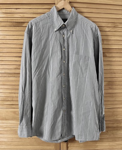 GANT Men’s Shirt Grey Striped Textured Size XL - Picture 1 of 10