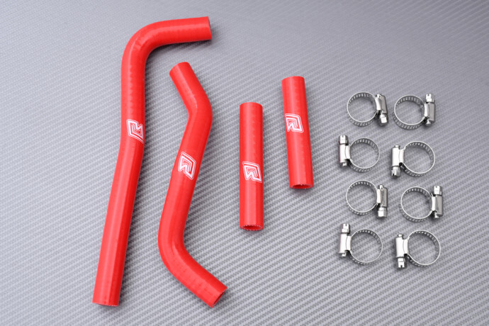 Durites radiateur CRF150RB rouge : équipez votre Honda Big Wheels pour le cross intense