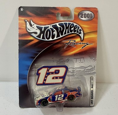 2001 Hot Wheels NASCAR Racing Pit Board Car Mobil #12 1:64 - NEW/SEALED