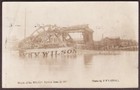 Wilson Paddlewheel Boat Shipwreck RPPC Burned 1907 New Jersey - F.P. Yarnall