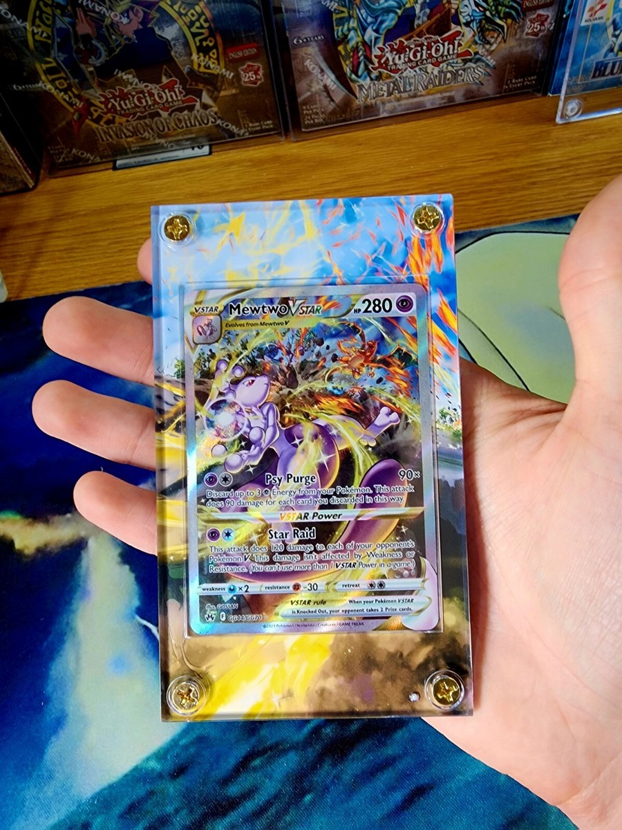 Pokemon Mewtwo Vstar GG40 & Charizard SWSH262 Crown Zenith Custom