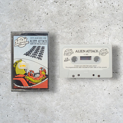 Alien Attack Solar Software Commodore C16 / Plus 4 Spiel Game Rar Videospiel