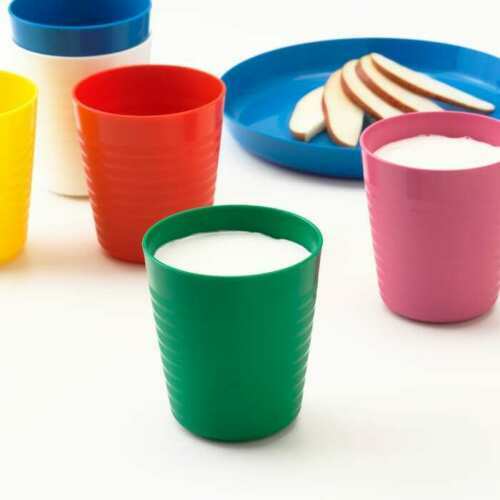 Childrens Kids Plastic Reuse 6 x Bowls Cups Plates Cutlery 36 x Set IKEA KALAS eBay