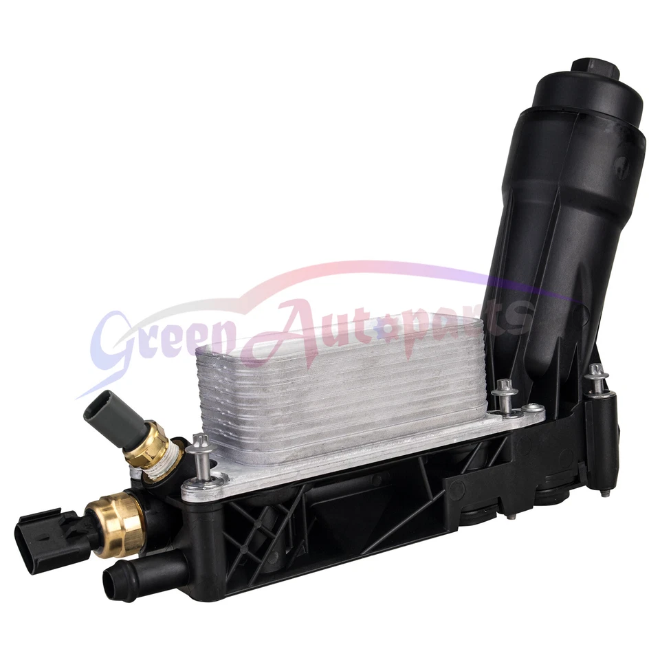 For 2011-2013 Chrysler Dodge Jeep 3.6L Oil Cooler Filter Housing+ Intake Gaskets - Image 3 of 4