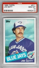 1985 Topps #311 - Jim GOTT - PSA 10+++ Blue Jays