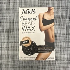 Nad's Charcoal Bead Wax Remove Hair Detoxify Smooth Face Body Bikini Underarms