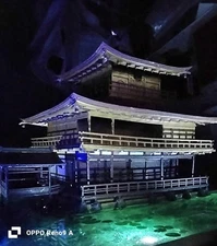 Precise Scenery Diorama World Heritage Rokuonji Kinkaku USB Powered LED Lighting