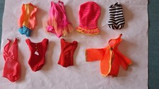 Lotto 8 costumini Barbie vintage anni 60/70 Mattel
