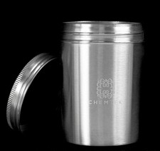 NEW - Chemtek 16oz Wide Mouth Stainless Steel Jar