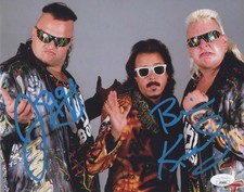 Brian Knobbs & Jerry Sags autographed signed 8x10 photo WWE WWF JSA Nasty-Boys