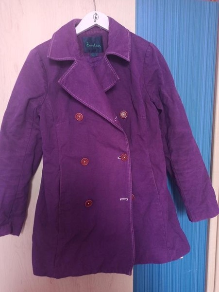 Women Boden Jacket Purple Cotton 38 / M / 46