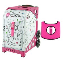 Zuca Sport Bag - Sk8 with Black/Pink Seat Cover Pink Frame