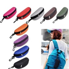 Portable Zipper Eye Glasses Sunglasses Hard Case Box Protector Large Hold Gift.