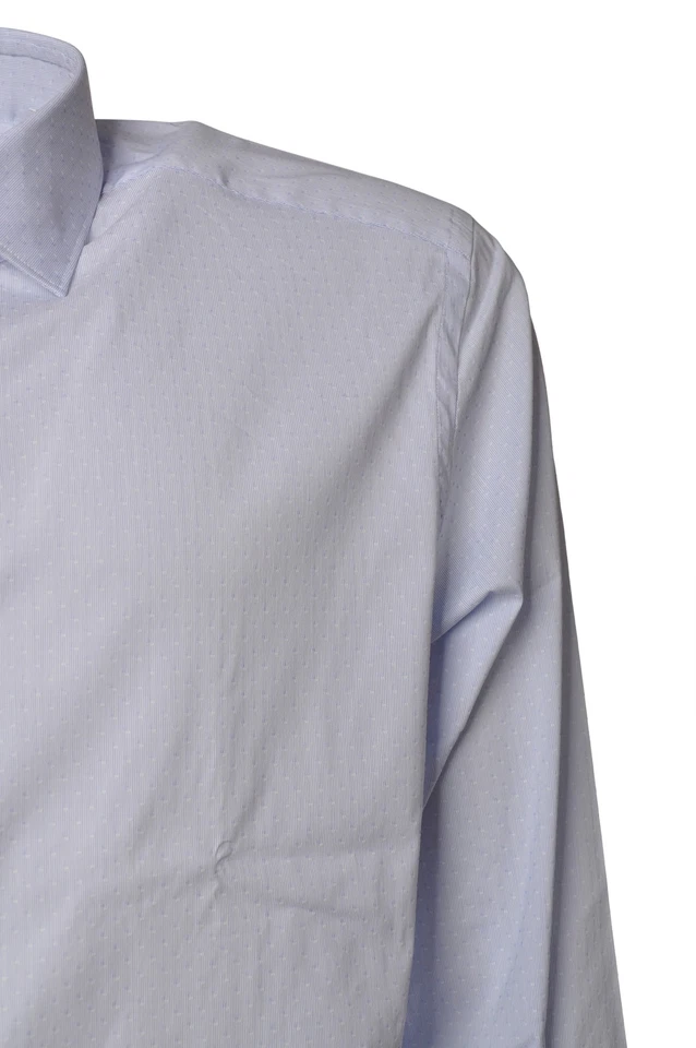 Camicia collo francia ,manica lunga,slim fit,,tutta interamente realizzata in te - Immagine 2 di 4