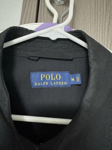 Polo Ralph Lauren Men's Black Full Zip Harrington Jacket Twill Point Collar M image 4