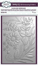 Creative Expressions 3D Embossing Folder 5" x 7" Sunshine Serende  EF3D-075