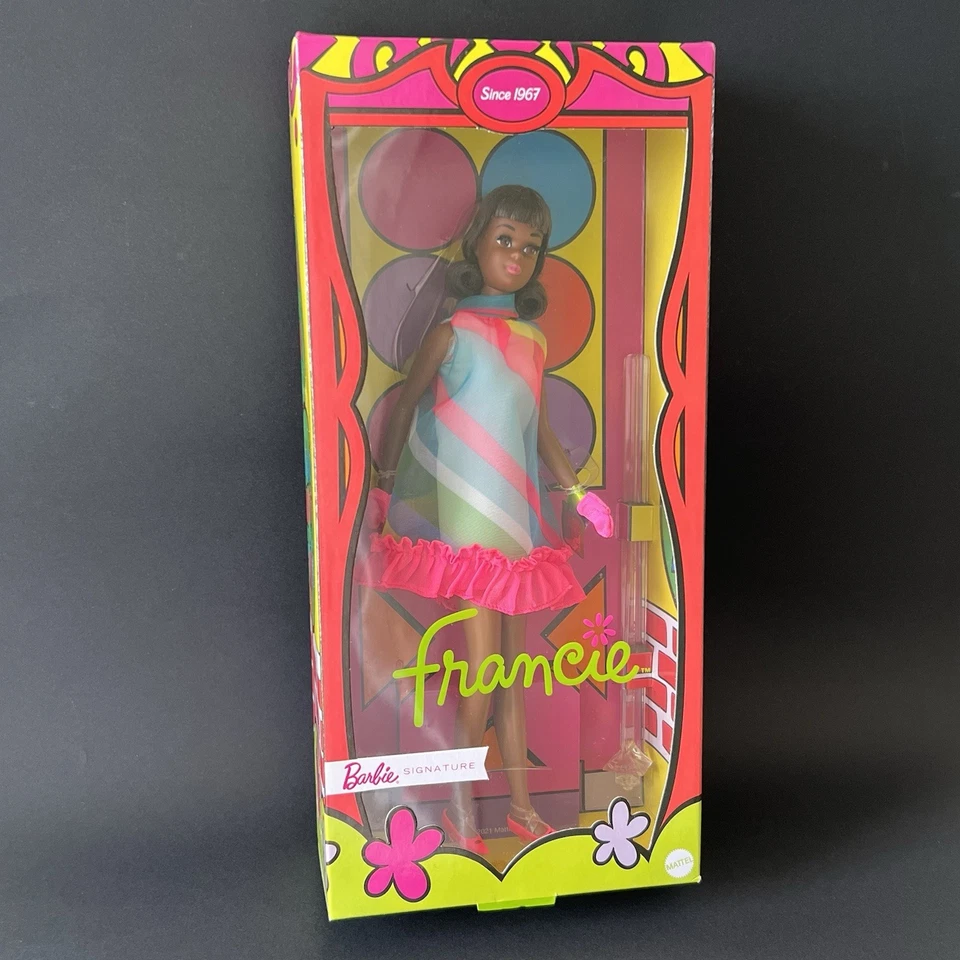 Barbie Signature Black Francie Reproduction 2022 Mattel - NRFB - Photo 1/4