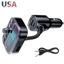 Car Bluetooth FM Transmitter Radio MP3 Wireless Adapter Hands-Free 3Port Charger