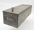 WW2 Military Field Lock Box w/ Key (Lock And Key Work)