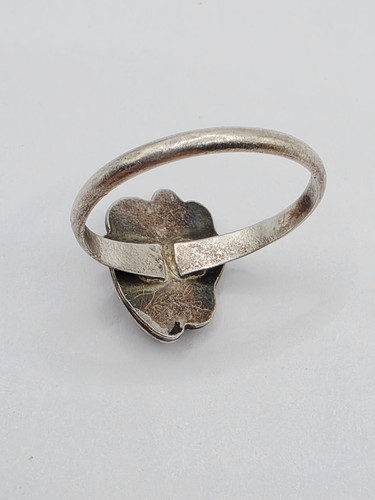 Anello vintage Paul Steward argento sterling rosa MOP misura 11,25 - Foto 4 di 14