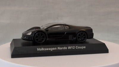 KYOSHO 1/64 Volkswagen Nardo W12 Coupe Black Diecast Model Japan