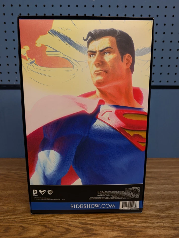 Boneco Superman completo na caixa 1/6 | Sexta escala | DC Comics Sideshow 2014 - Imagem 2 de 4