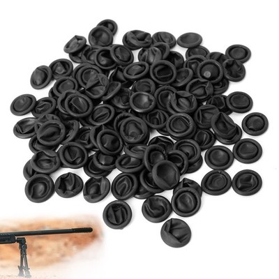Aolamegs 50 Pack Rifle Muzzle Cover, Black Flexible Latex Barrel 