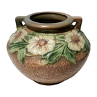 ROSEVILLE POTTERY 364-6  DAHLROSE VASE 1920'S BEAUTIFUL MOLD DETAIL & CONDITION