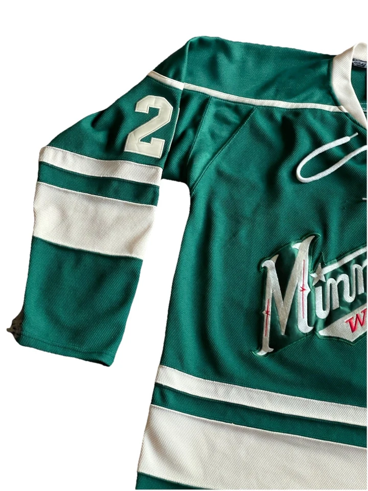 Minnesota Wild #20 Ryan Suter Jersey  W/ Fight Strap Size 48 Green Y2K Reebok - Image 3 of 4