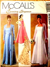 McCall's 4450 Sz 12-14-16-18 Misses Miss Petite Unlined Lined Shrugs Lined Dress