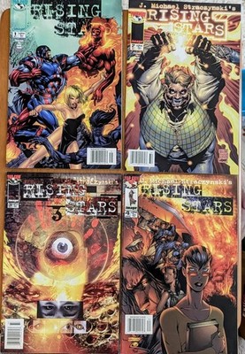 RISING STARS 1 2 3 4 NEWSSTAND VARIANTS IMAGE COMICS TOP COW SET STRACZYNSKI 99