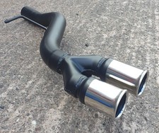 BMW 118D 120D E82 E88 Coupe Exhaust Rear Silencer Delete Pipe - Twin 70mm