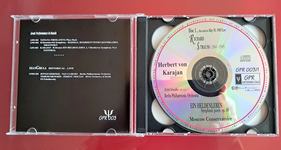 KARAJAN     1969 LIVE IN MOSKOW     R. STRAUSS + L.v.BEETHOVEN - Bild 2 von 4
