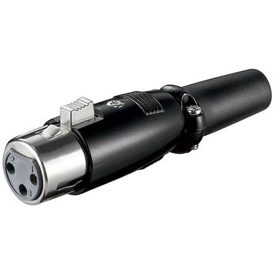 Wentronic XLR 189 SB SCHWARZ 3 POL. Mikrofonkupplung, 3 # 11755