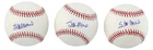 Stan Musial Signed OML Selig Baseball Collection (3) - PSA/DNA