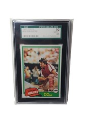 🔥1981 Topps #290 Bob Boone Card Philadelphia Phillies SGC MINT 8.5