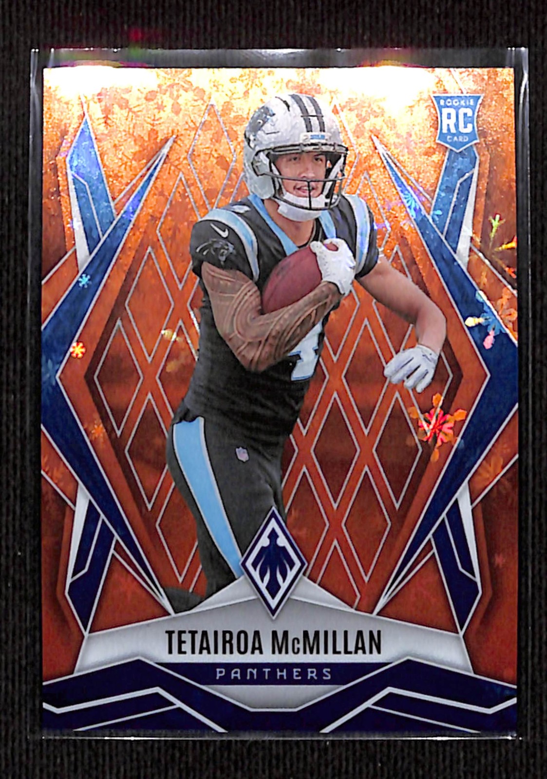 2025 Panini Phoenix #155 Tetairoa McMillan Orange Winter Prizm #/99
