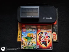 Nintendo Switch OLED Atrix Cases | 2 Lego Games | 2 Sandisk 128GB Micro SD Cards