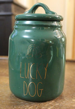 Rae Dunn &ldquo;LUCKY DOG&rdquo; Canister 7" tall